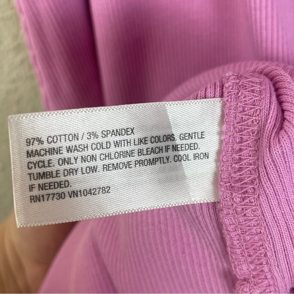 Universal Thread Maxi Dress Women’s S Pink Ribbed Knit Bodycon Slit Sleeveless - Picture 10 of 10